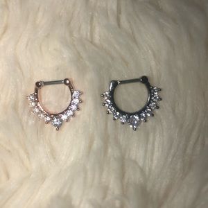 🌹Septum clicker rings new daith nose ear